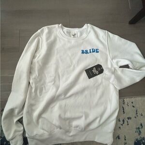 NWT pacific &co bride sweatshirt